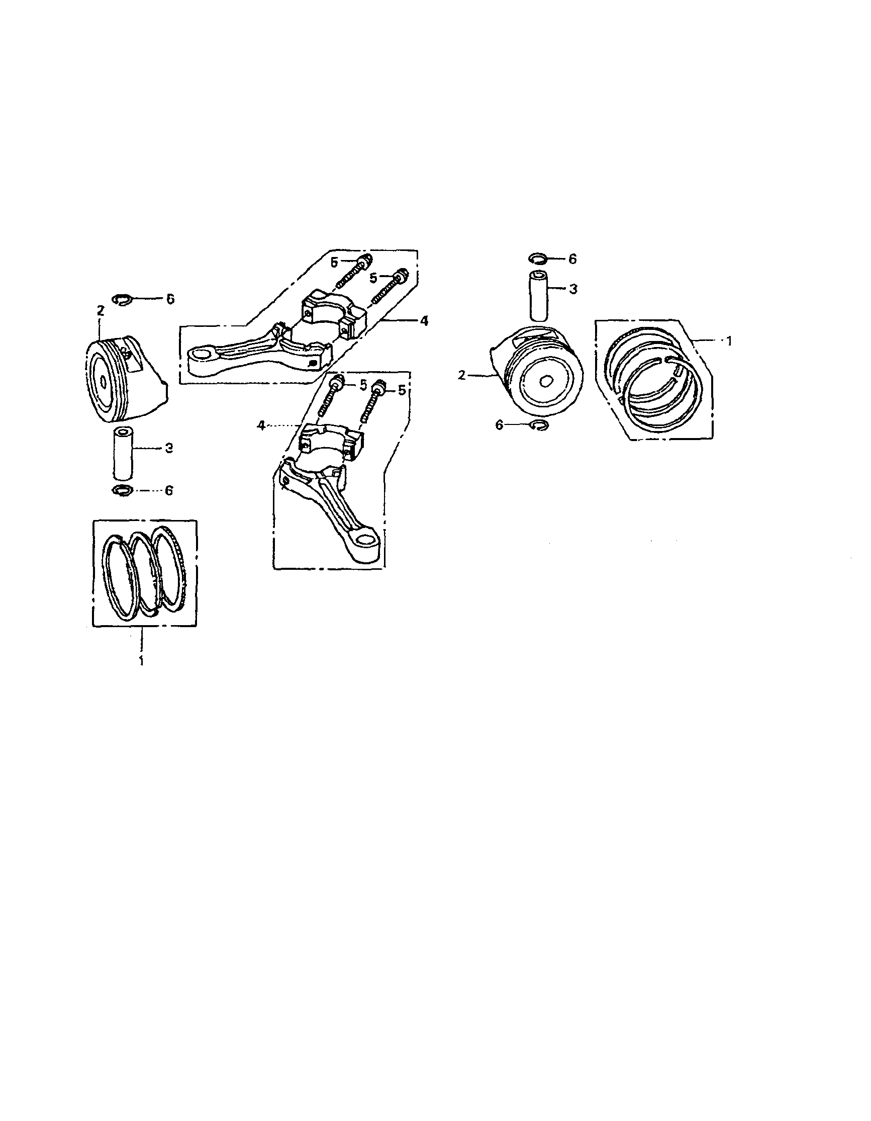 Piston connecting rod