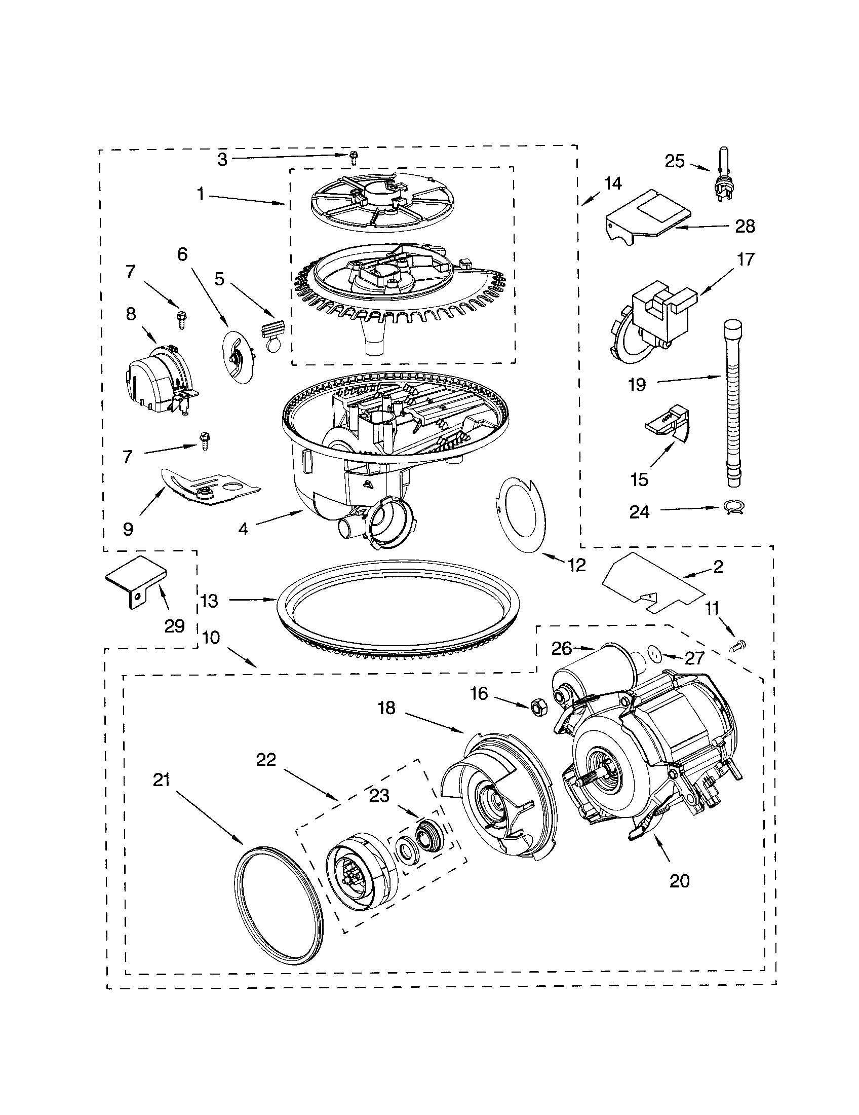 Pump and motor