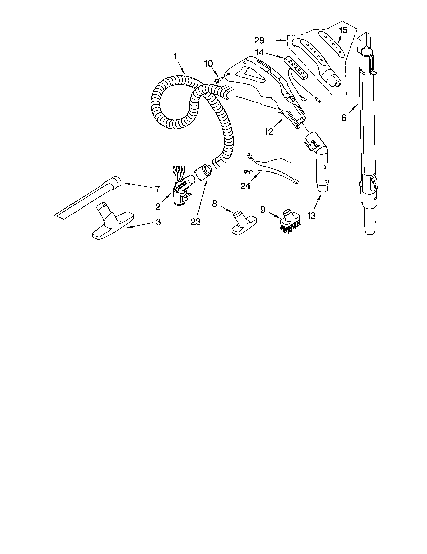 Hose and attachments