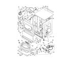 Kenmore 11072182102 upper cabinet and front panel diagram