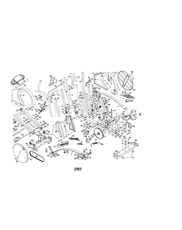Frame/console/belt/flywheel