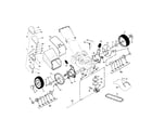 Craftsman 917378501 wheels/tires/bag/v-belt diagram