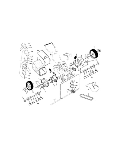 Wheels/tires/bag/v-belt