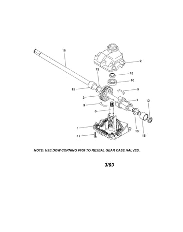 Gearcase assembly
