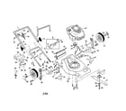 Craftsman 917378381 engine/housing/handle diagram