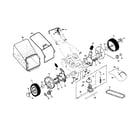 Craftsman 917378381 wheels/tires/bag/v-belt diagram