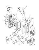 Dust compartment and motor