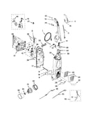 Dust compartment and motor
