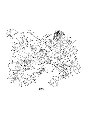 5 h.p. tow behind tiller