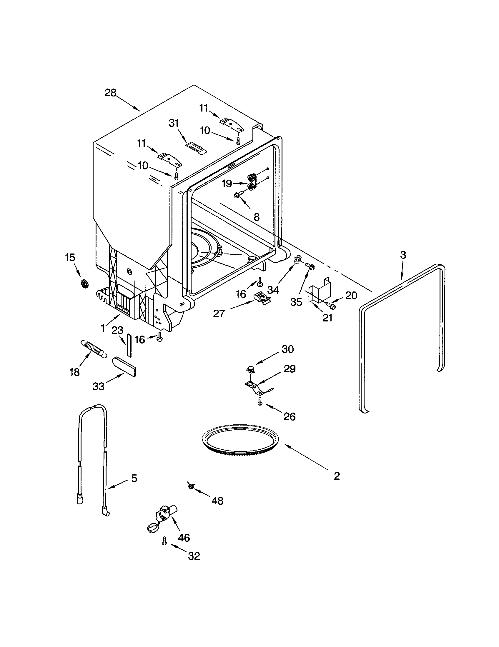 TUB AND FRAME