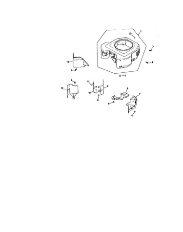 Blower housing and baffles