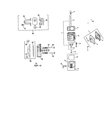 Cylinder head/valve/breather