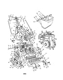 Front throw reel mower