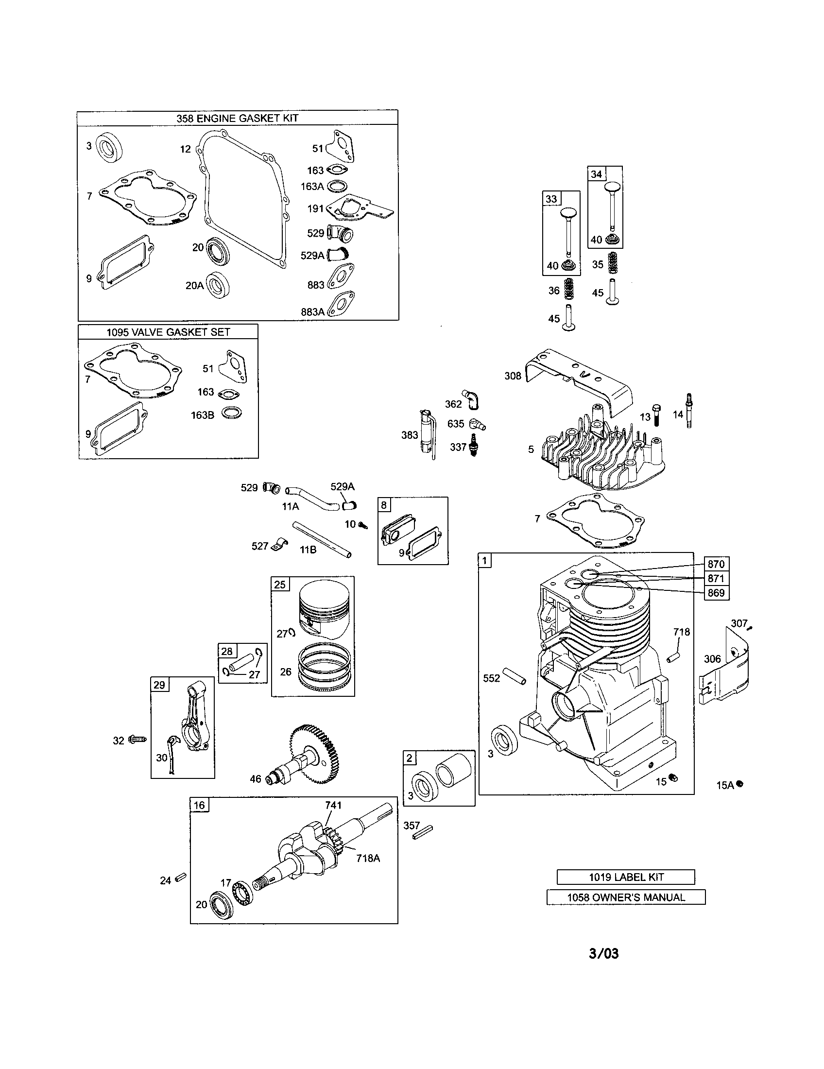 Cylinder/crankshaft