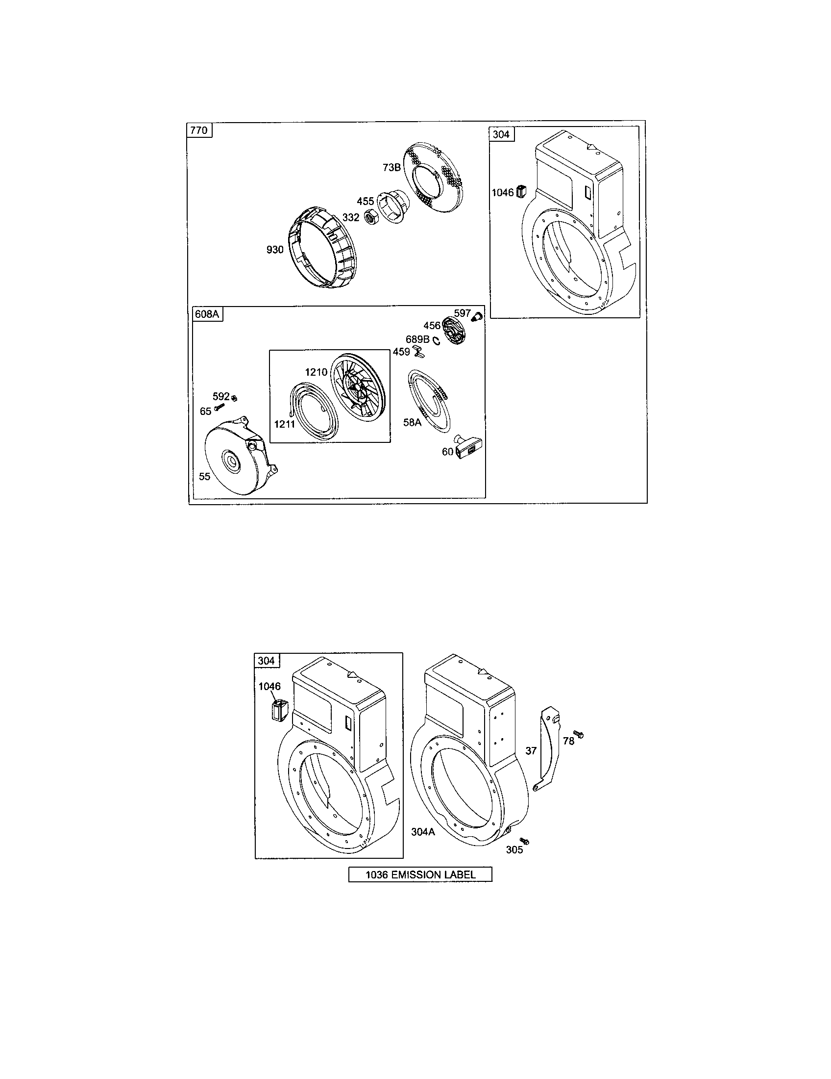 Housing-blower