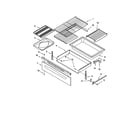 Kenmore 66575012104 drawer and broiler diagram