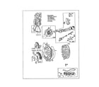 Briggs & Stratton 130200 TO 130299 (1549, 1570, 1571) cylinder/flywheel/oil switch diagram