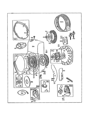 Housing-blower/clutch