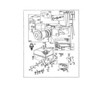 Briggs & Stratton 130200 TO 130299 (1515-1525) starter-rewind/tank-fuel diagram