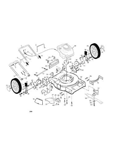 Engine/handle/housing/blade