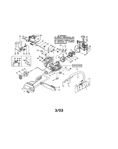 Chassis/housing/chain/bar