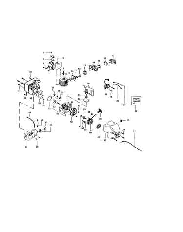Crankshaft/crankcase/cylinder