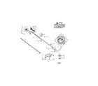Craftsman 358795560 driveshaft/shield/handle diagram
