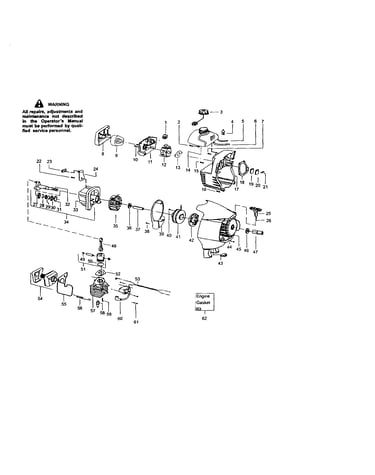 Cylinder/crankcase/crankshaft