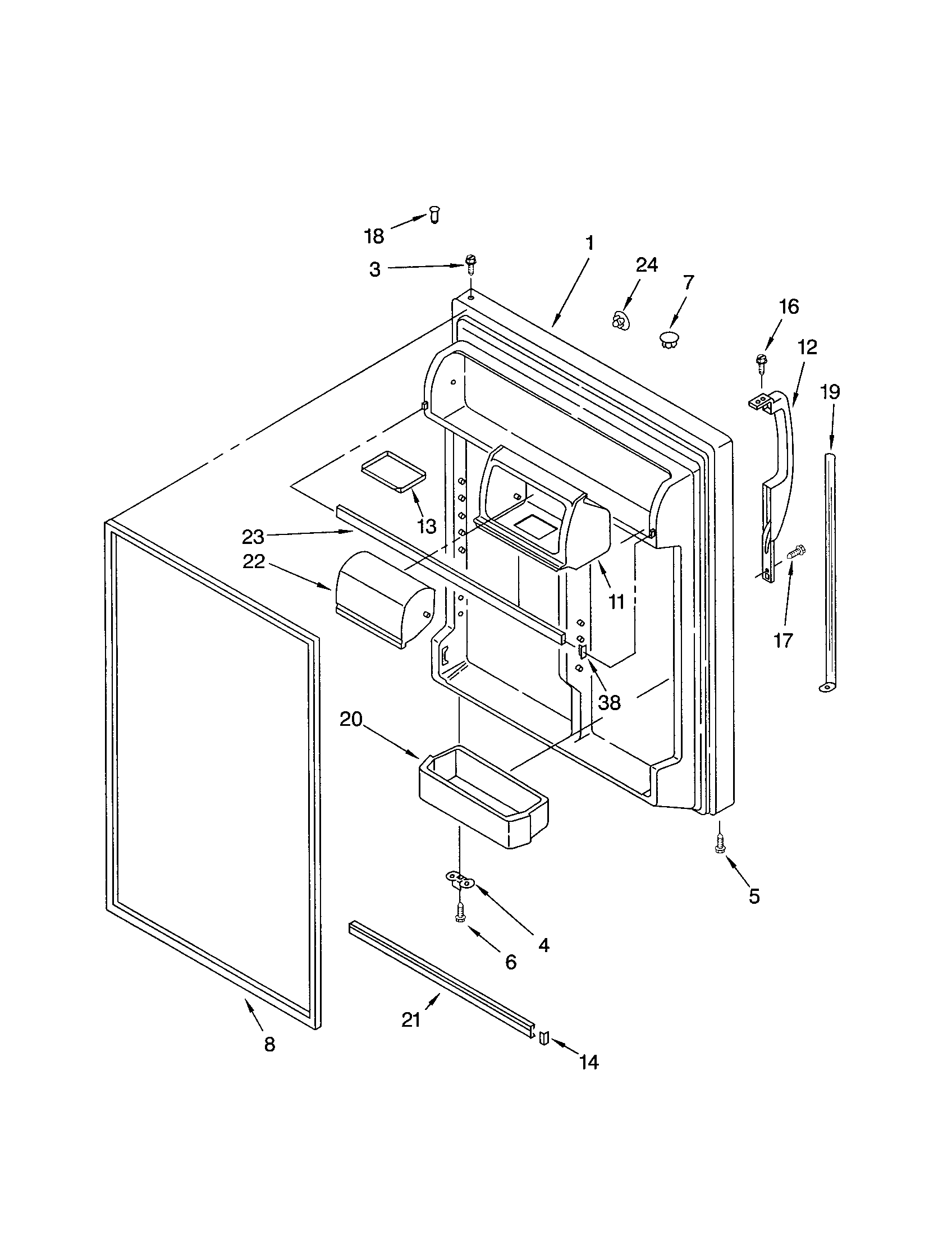 REFRIGERATOR DOOR