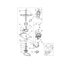 Kenmore 1102970093 transmission, motor and pump diagram