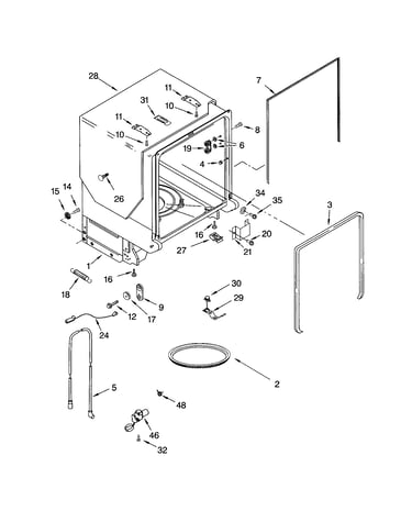 Tub and frame