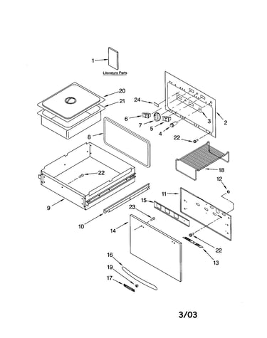 Control door and drawer