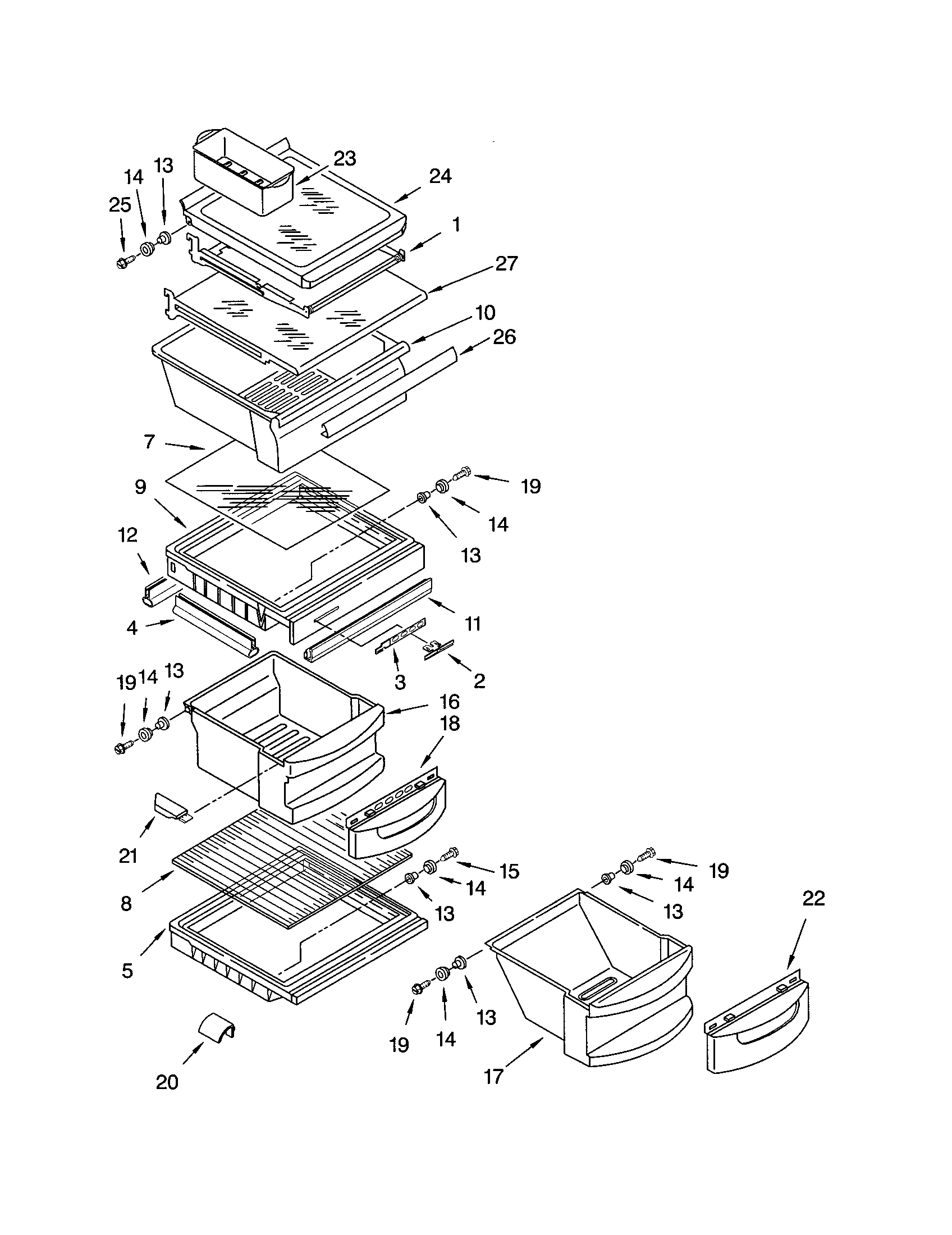 Refrigerator shelf