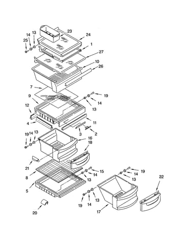Refrigerator shelf