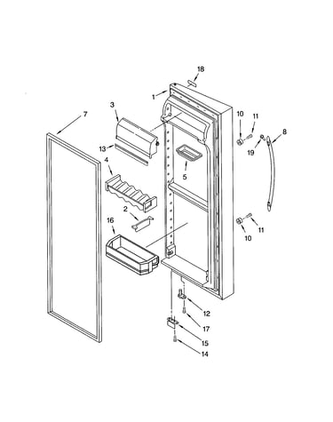 Refrigerator door