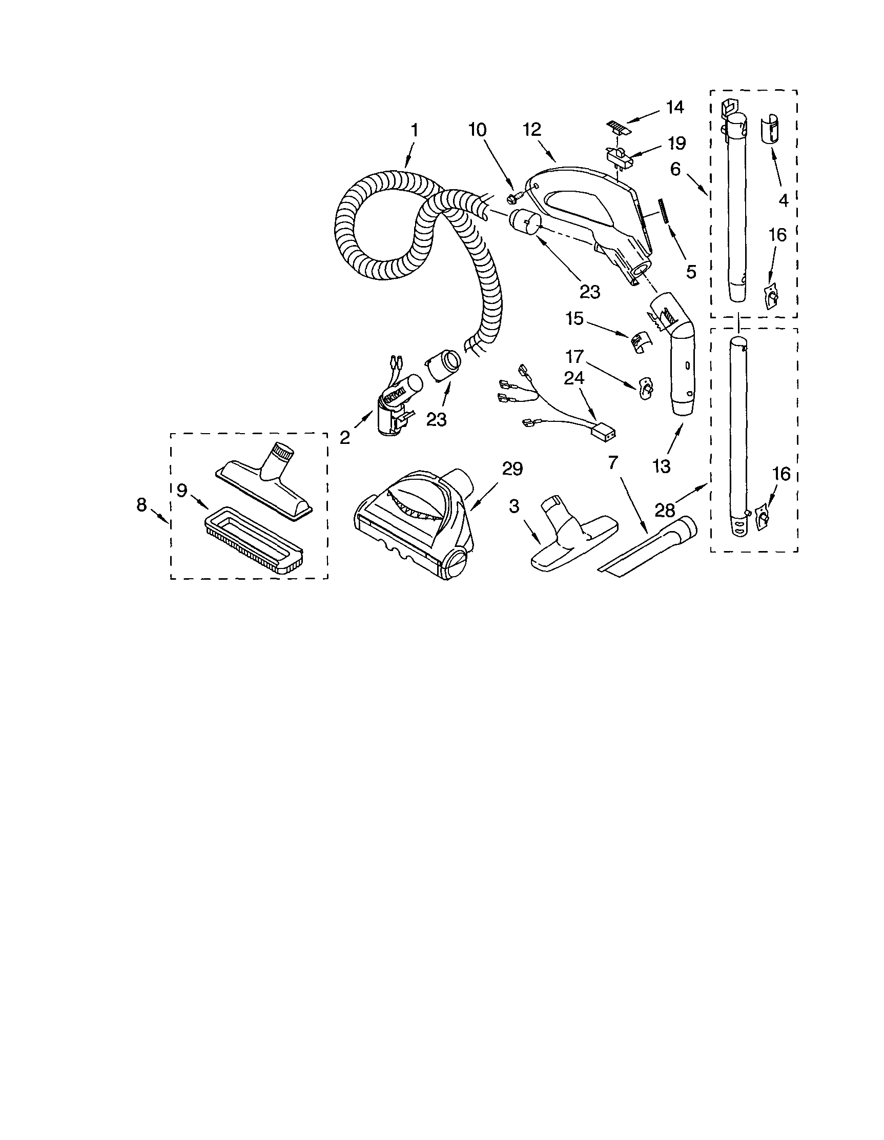 Hose and attachment