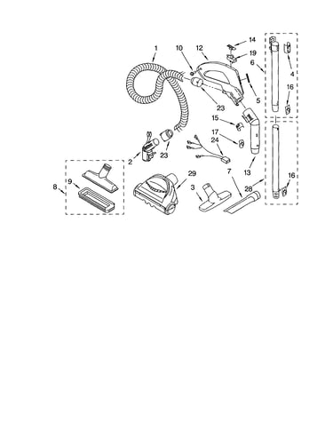 Hose and attachment