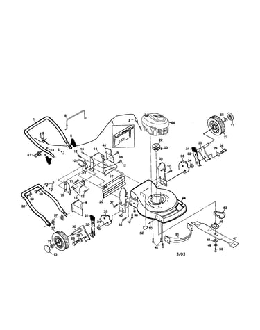 Engine/housing/handle