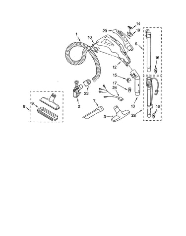 Hose and attachment