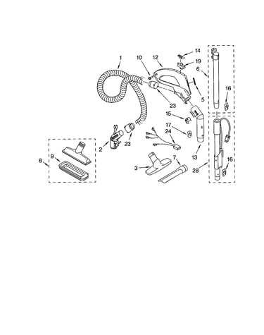 Hose and attachment