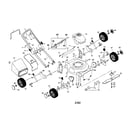 Craftsman 917388511 engine/wheels/handle/housing/bag diagram