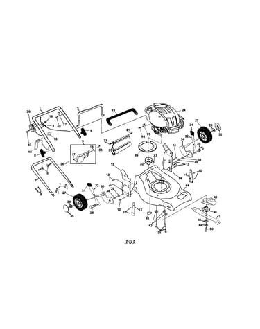 Engine/housing/handle