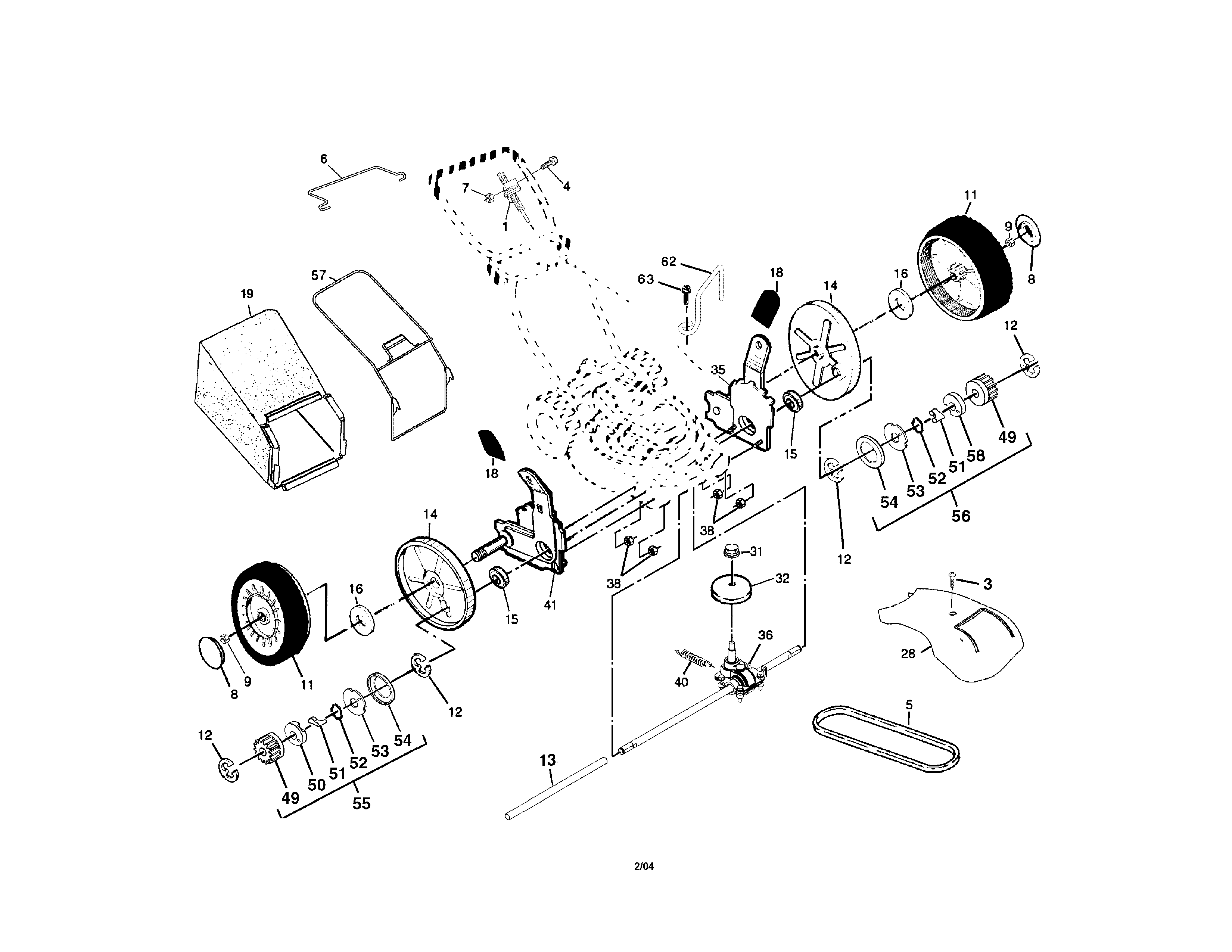 WHEELS/TIRES/BAG/V-BELT