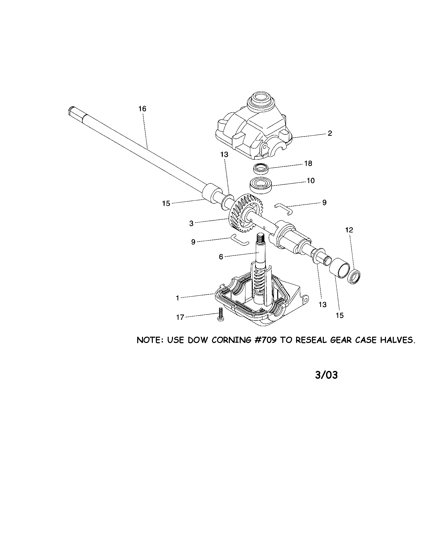 Gearcase assembly
