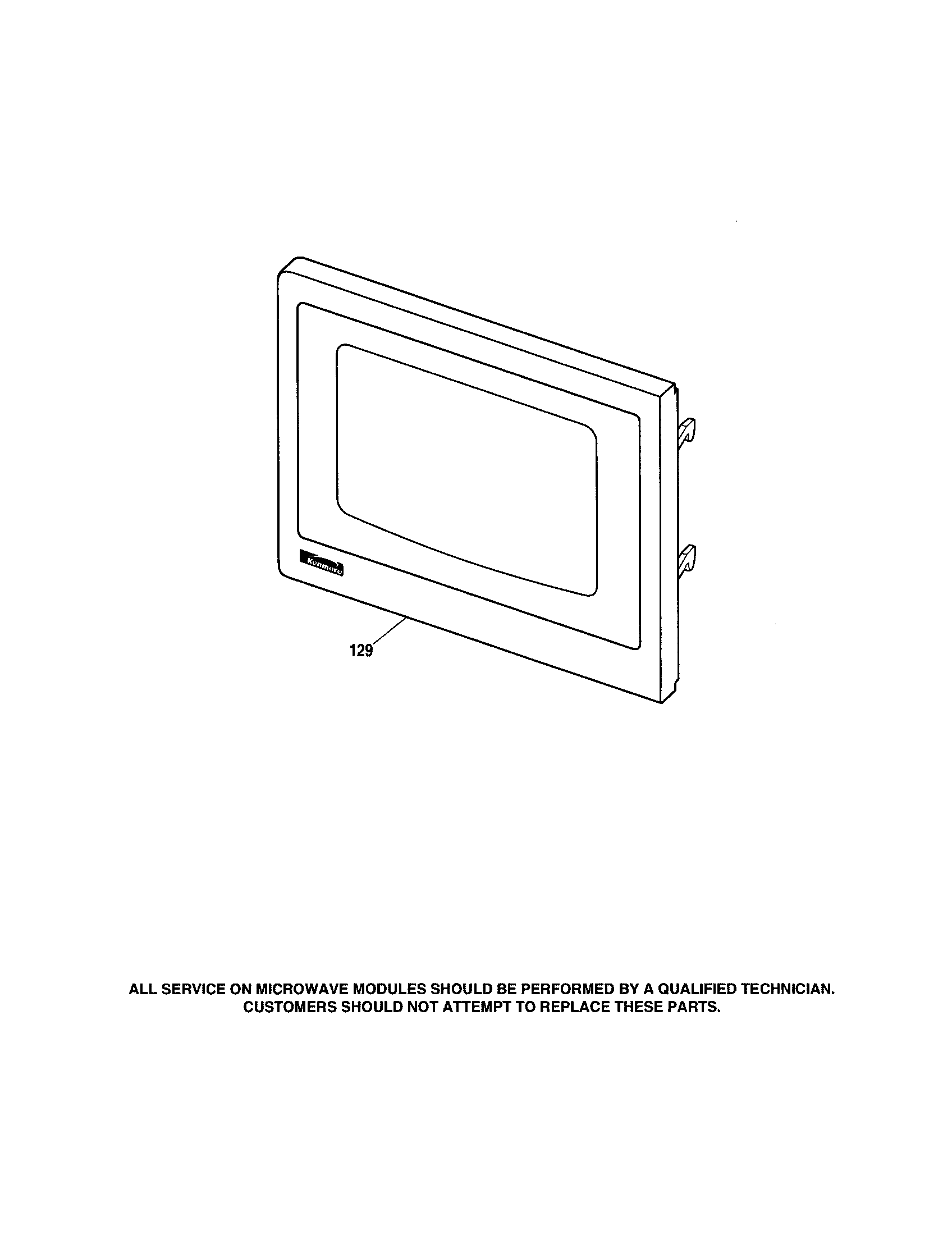 MICROWAVE DOOR