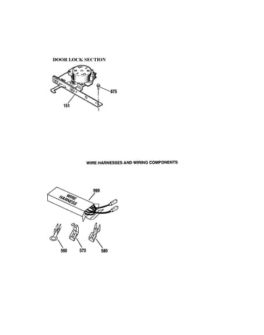 Door lock/wire harness/components