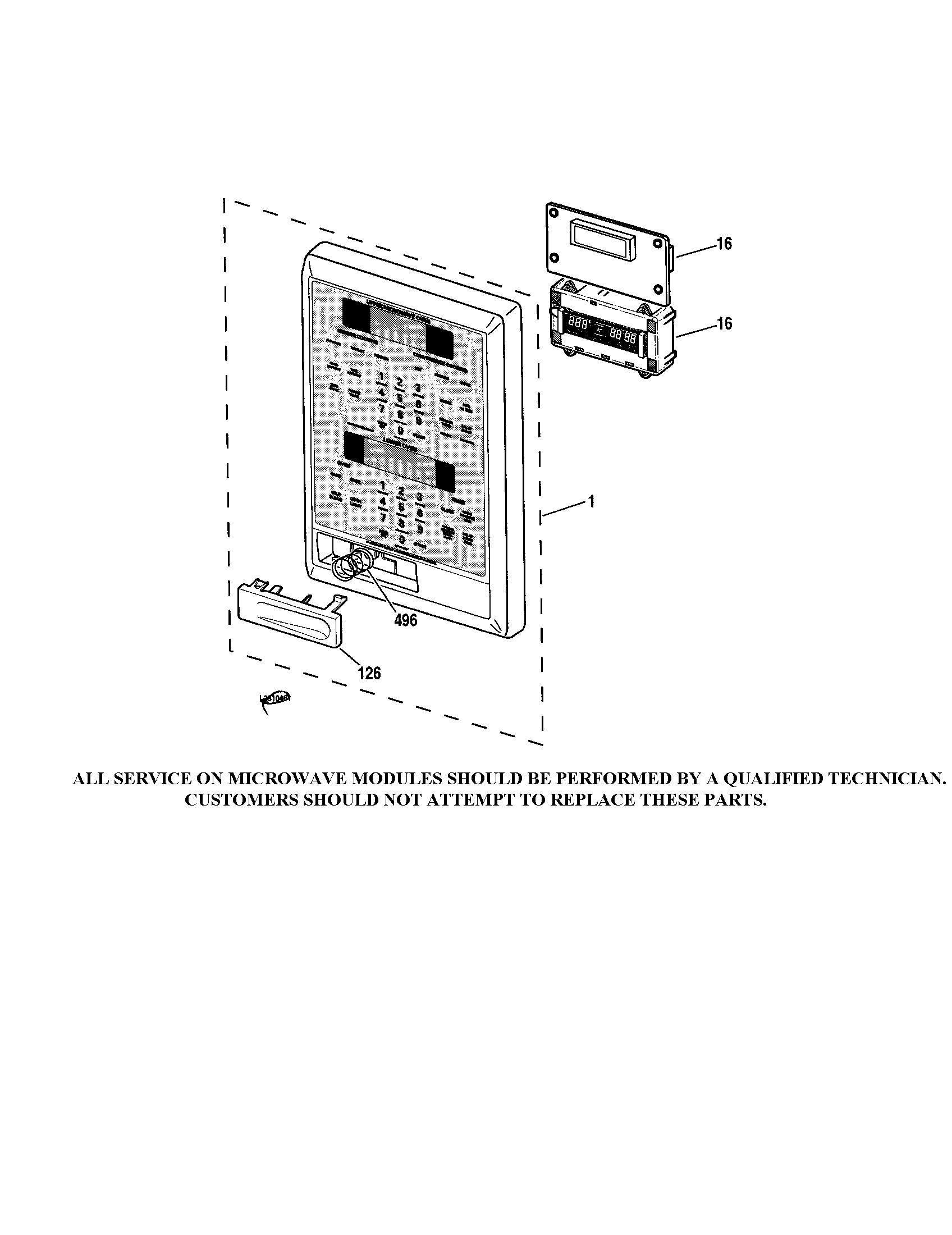 MICROWAVE CONTROL PANEL