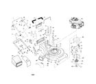 Craftsman 917377792 engine/housing/handle/bag diagram