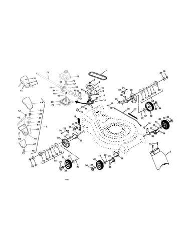 Wheels/tires/v-belt/drive control