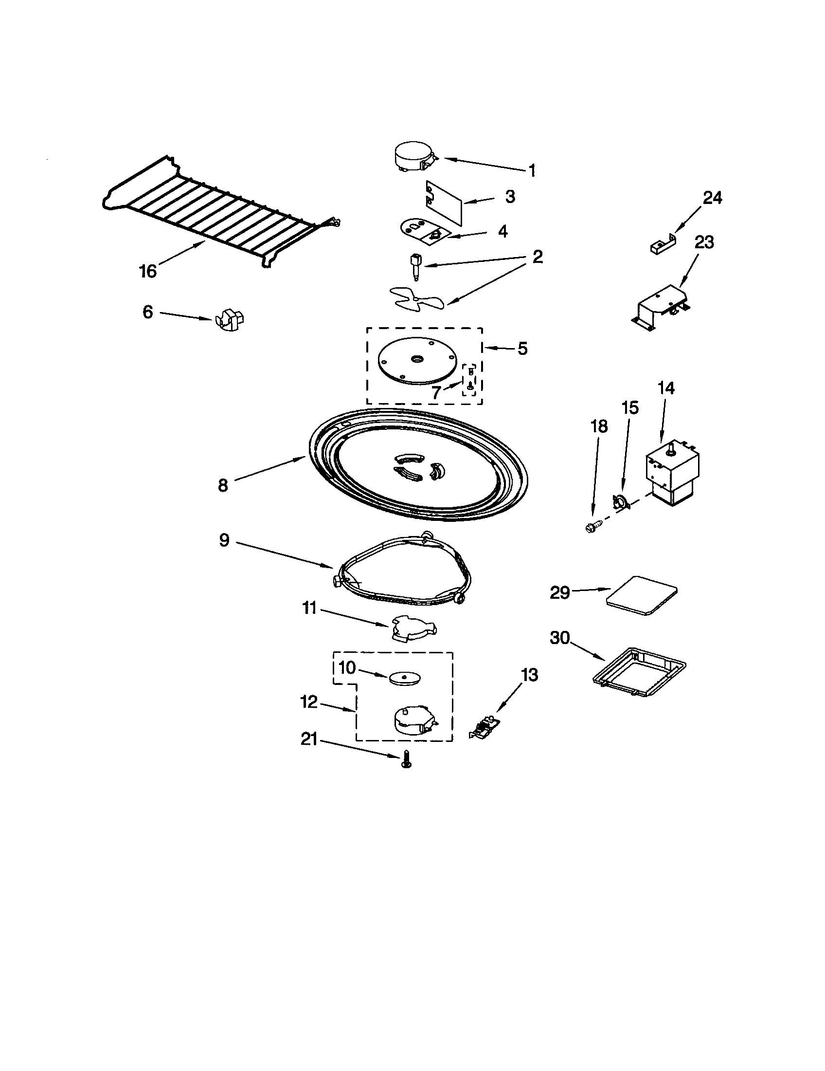 Magnetron and turntable